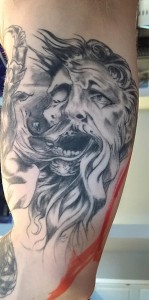 David Wick Tattoo Skull Face